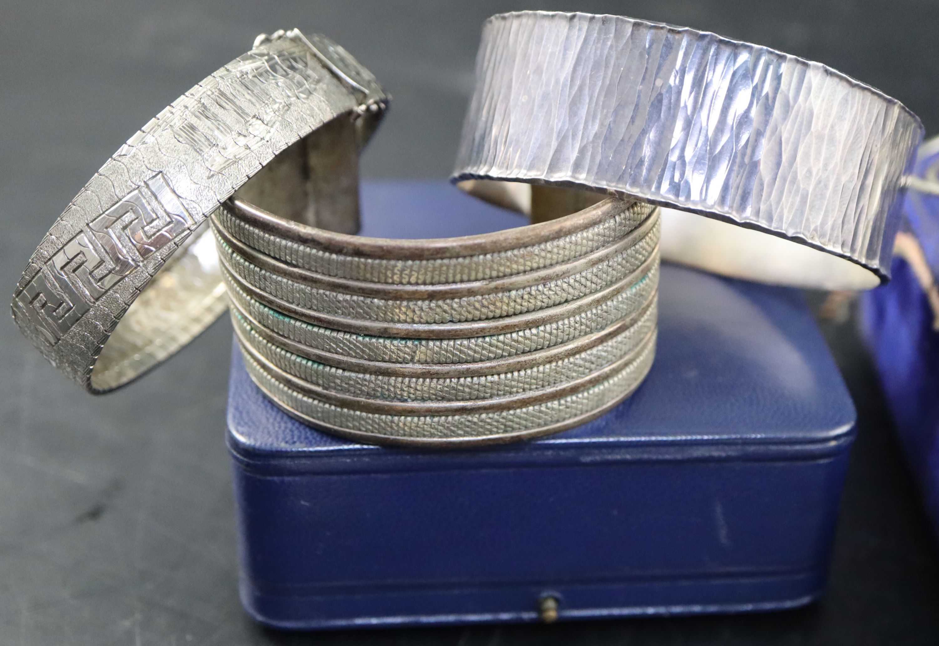 A group of assorted bracelets and bangles